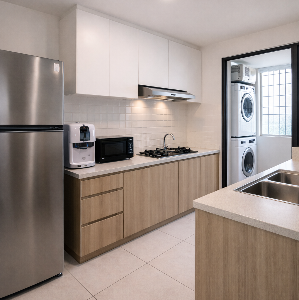 KLIA Room Rental Acacia Kitchen. bilik sewa KLIA.